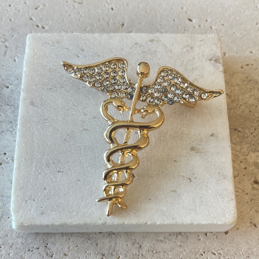 Macy's Gold and Silver Winged Brooch